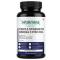 Vitalmins Triple Strength Omega 3 Fish Oil Softgels