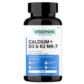 Vitalmins Calcium with D3 & K2 MK-7 Tablets