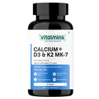 Vitalmins Calcium with D3 & K2 MK-7 Tablets