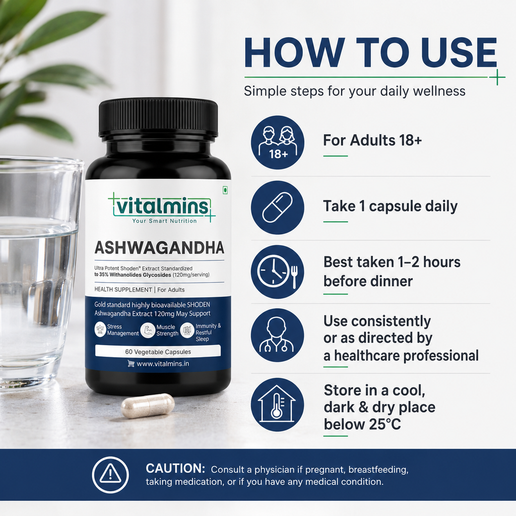 Vitalmins Ashwagandha Shoden® Capsules