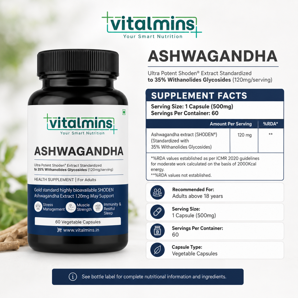 Vitalmins Ashwagandha Shoden® Capsules