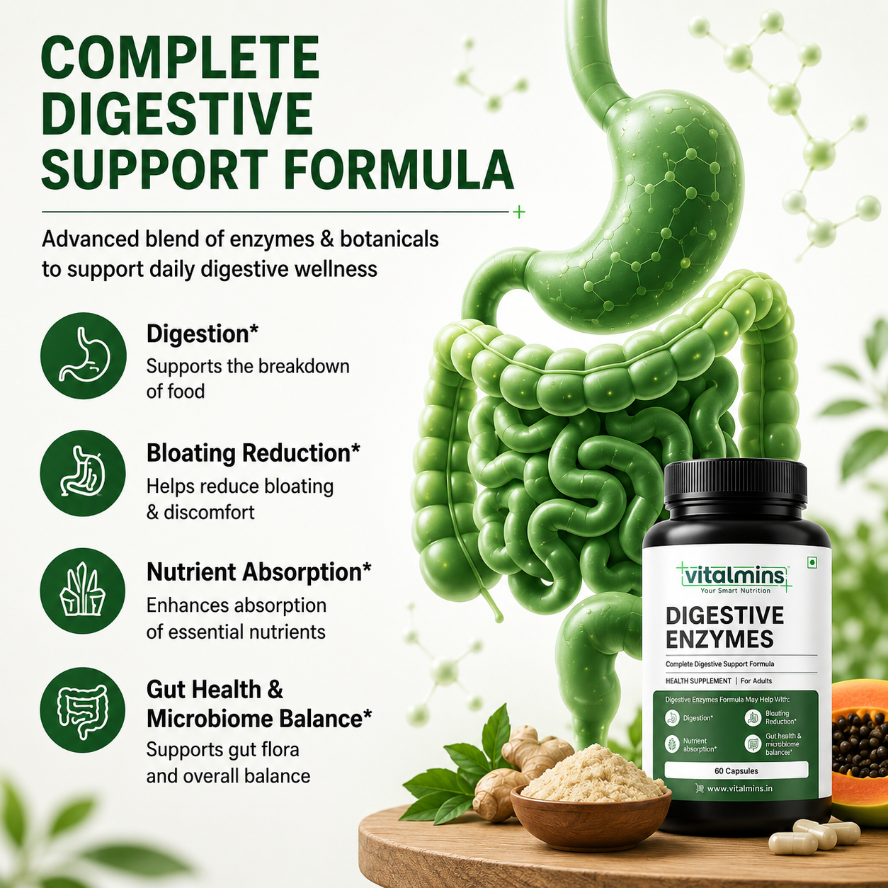 Vitalmins Digestive Enzymes Capsules