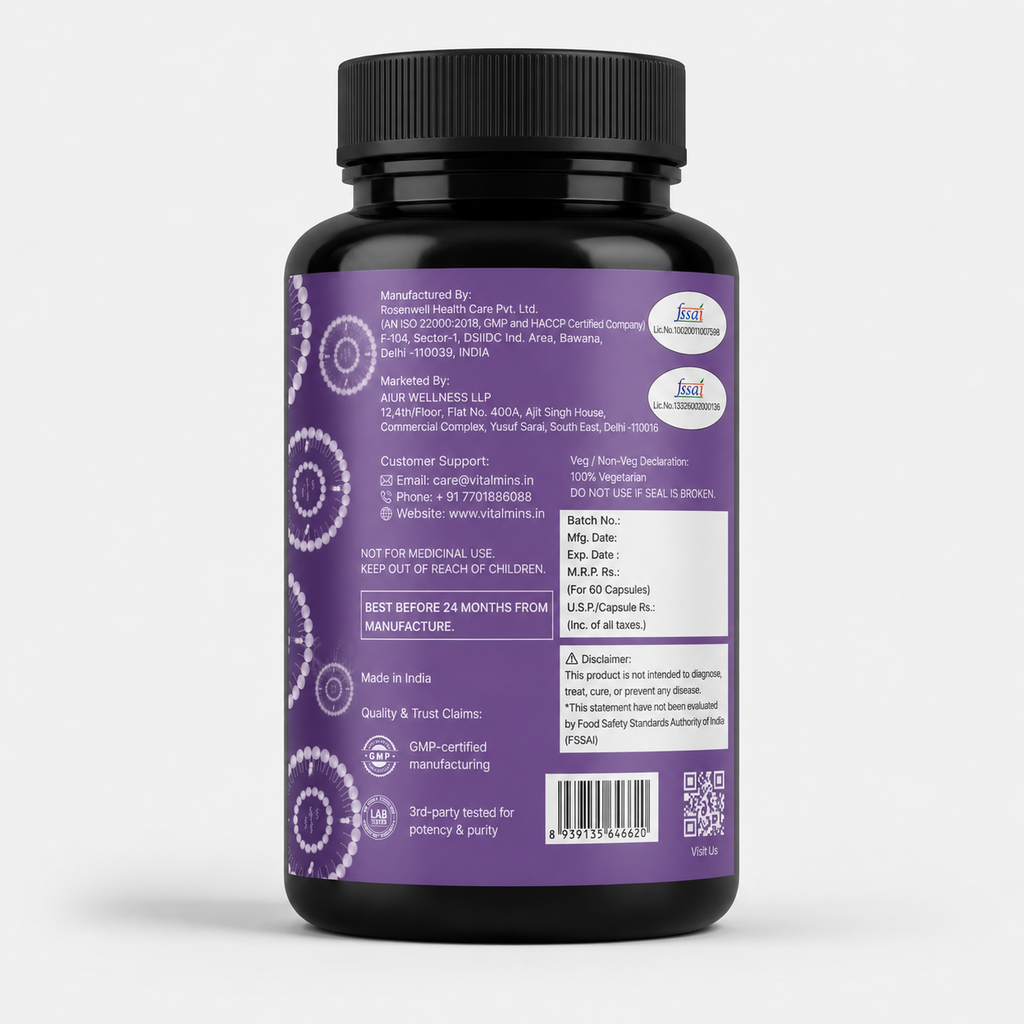 Vitalmins Liposomal Magnesium Glycinate Capsules