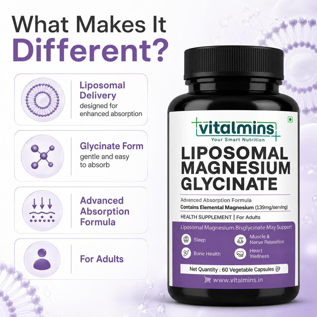 Vitalmins Liposomal Magnesium Glycinate Capsules