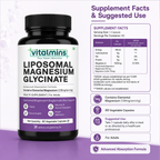 Vitalmins Liposomal Magnesium Glycinate Capsules