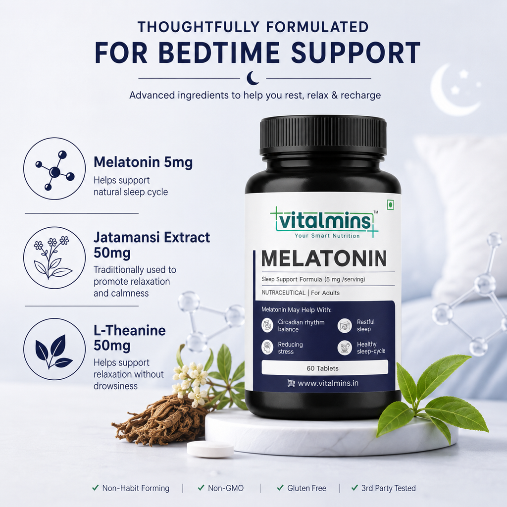 Vitalmins Melatonin Sleep Support Tablets
