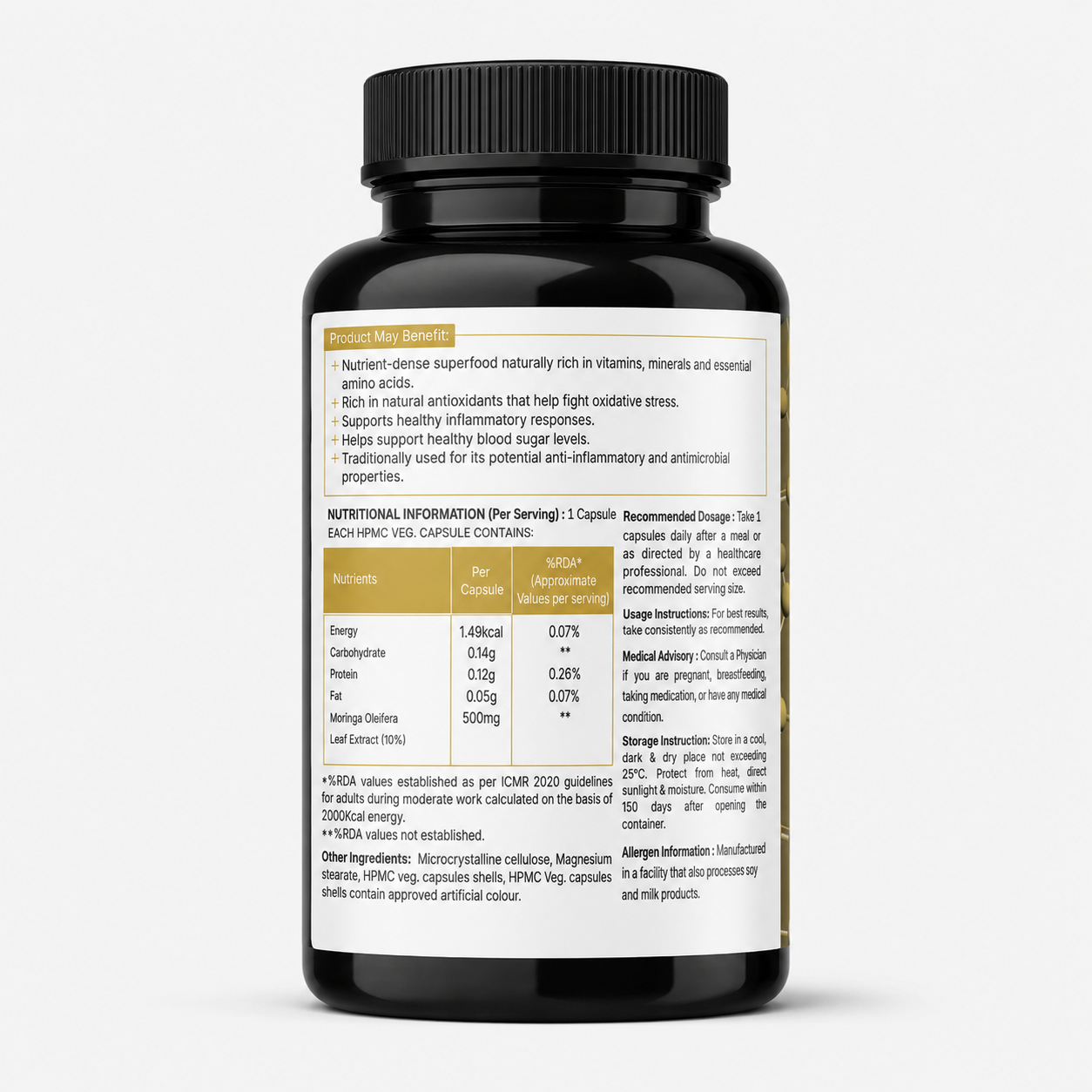 Vitalmins Moringa Leaf Extract 500MG
