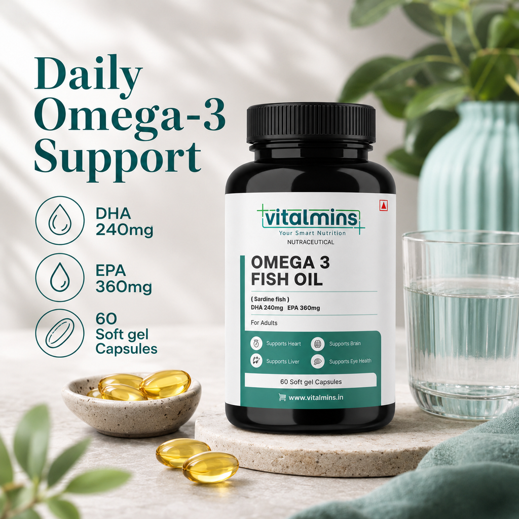 Vitalmins Omega 3 Fish Oil Softgels