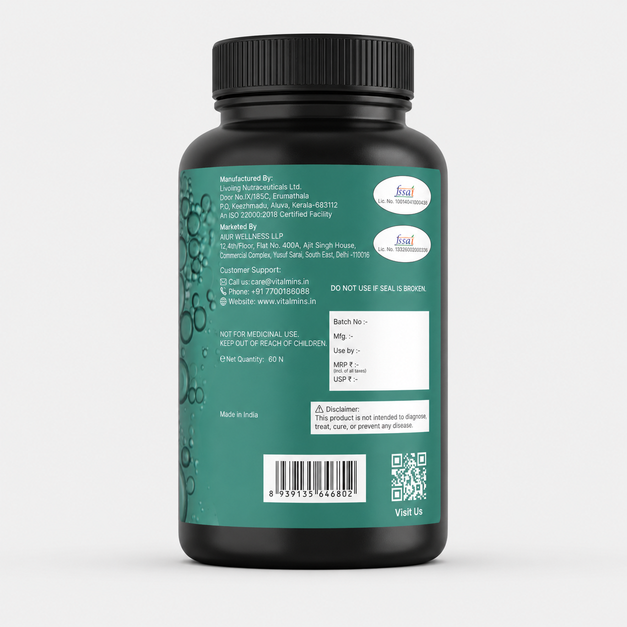 Vitalmins Omega 3 Fish Oil Softgels
