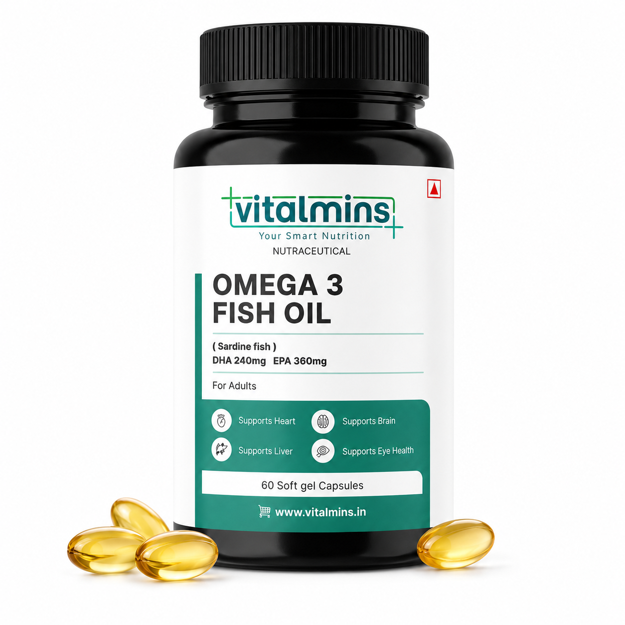 Vitalmins Omega 3 Fish Oil Softgels
