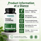 Vitalmins Panax Ginseng Capsules - Vitalmins