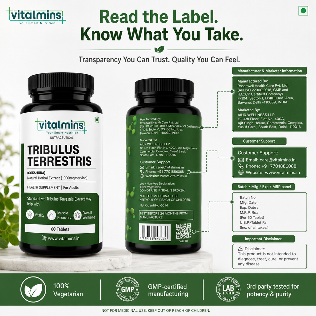 Vitalmins Tribulus Terrestris Tablets